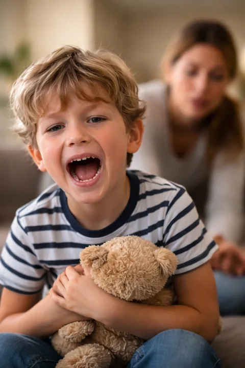 Дитина в напруженому моменті