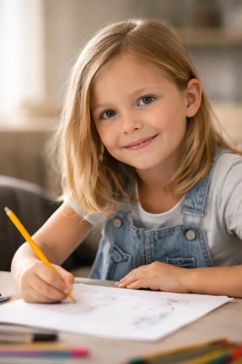 Дитина з м'якою усмішкою