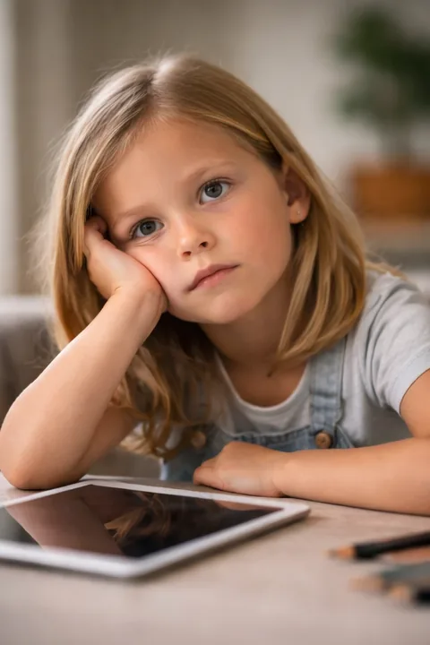 Дитина в спокійнішому моменті